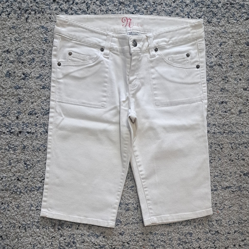 Women's White Jean Shorts